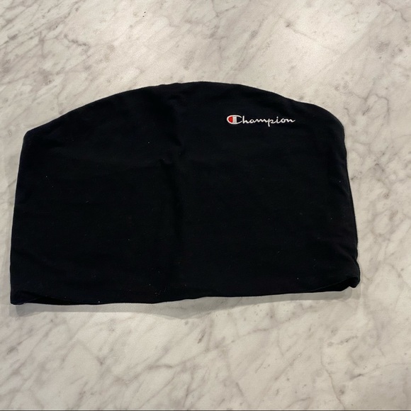 Champion Black Crop Tube Top - Picture 1 of 3
